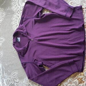 Patagonia capilene long sleeve 1/2 zip purple top size  XS